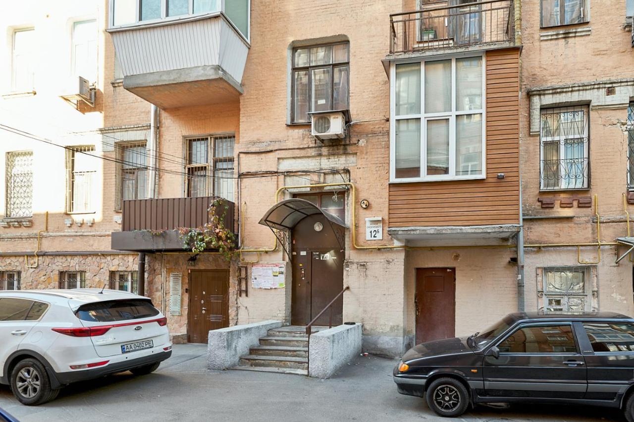 S12-58 Modern Aparthotel With Two 2Bedrooms In Central Kiev - Bessarabska Squere - Gulliver Mall - Olympic Stadium - Palace Of Sports - Saksahanskoho St, 12Б Εξωτερικό φωτογραφία